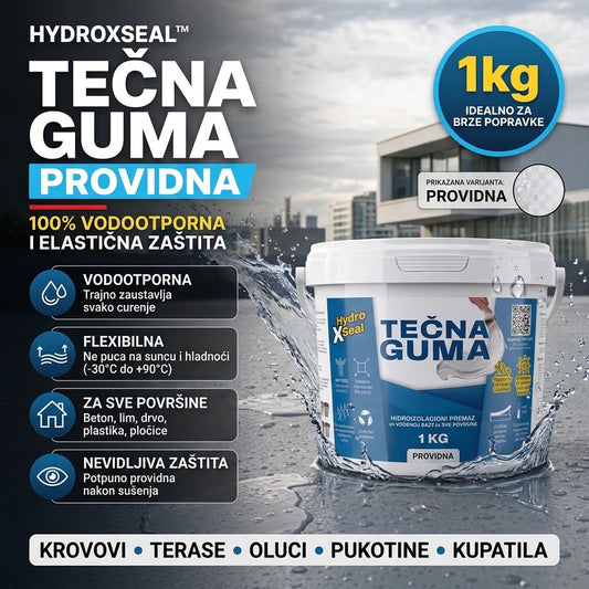 Vodootporna guma 1kg (HydroXseal) – Savršena Zaštita, Bez Promene Izgleda 50% POPUSTA