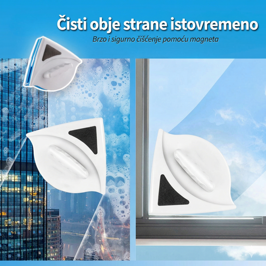 Magnetni Čistač Prozora 2-u-1: Obostrano Čišćenje bez Napora i Opasnosti!