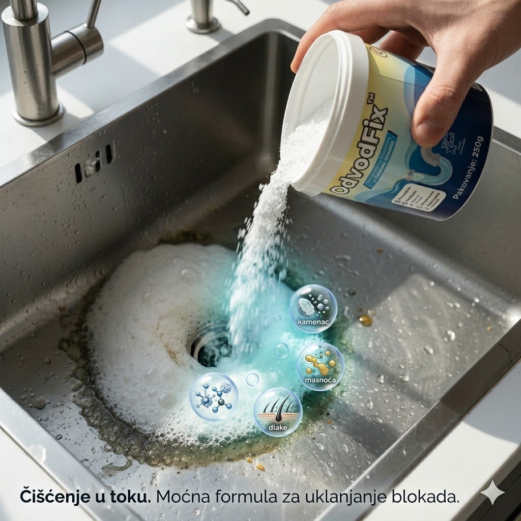Turbo Čistač Odvoda – Trenutno Otpušavanje Bez Nereda i Majstora